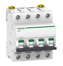 Автоматичний вимикач Schneider Electric A9F73403 Acti9 iC60N, 4P, 3A, B, 6kA, ip20, на DIN-рейку