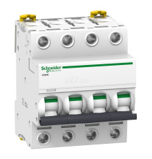 Автоматичний вимикач Schneider Electric A9F75416 Acti9 iC60N, 4P, 16A, D, 10kA, ip20, на DIN-рейку