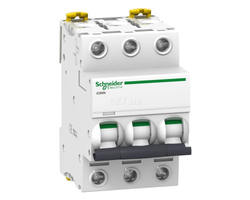 Автоматичний вимикач Schneider Electric A9F79310 Acti9 iC60N, 3P, 10A, C, на DIN-рейку