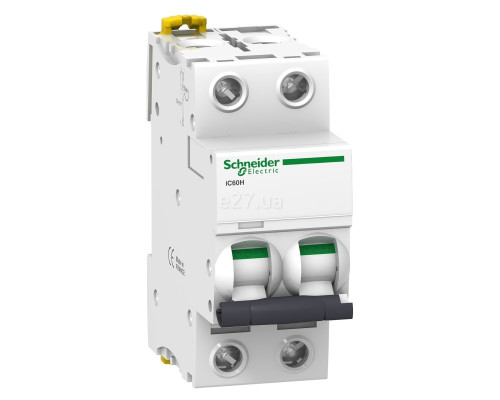 Автоматичний вимикач Schneider Electric A9F89240 Acti9 iC60H, 2P, 40A, C, на DIN-рейку