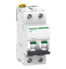Автоматичний вимикач Schneider Electric A9F94202 Acti9 iC60L, 2P, 2A, C, на DIN-рейку