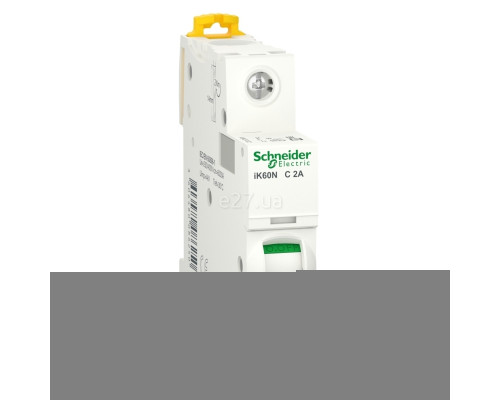 Автоматичний вимикач Schneider Electric A9K24102 Acti9 iK60, 1P, 2A, C, на DIN-рейку