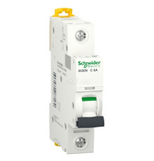 Автоматичний вимикач Schneider Electric A9K24106 Acti9 iK60, 1P, 6A, C, 6kA, на DIN-рейку