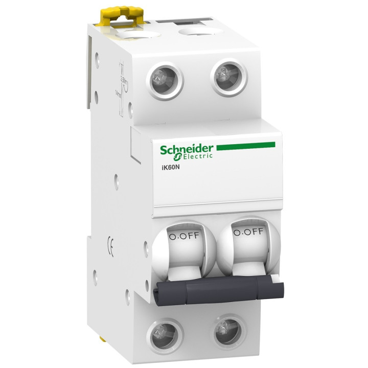 Автоматичний вимикач Schneider Electric A9K24216 Acti9 iK60, 2P, 16A, C, 6kA, на DIN-рейку · Schneider Electric · schneider-electric-a9k24216