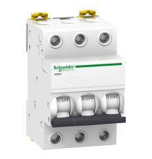Автоматичний вимикач Schneider Electric A9K24363 Acti9 iK60, 3P, 63A, C, 6kA, на DIN-рейку