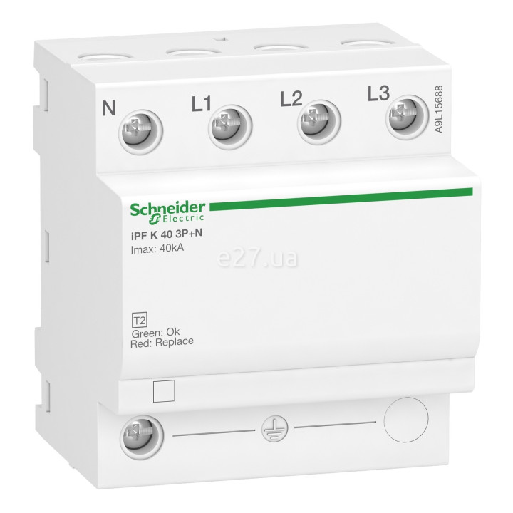 Пристрій захисту від імпульсних перенапруг (ПЗІП) Schneider Electric A9L15688 Acti9 · Schneider Electric · schneider-electric-a9l15688