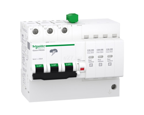 Пристрій захисту від імпульсних перенапруг (ПЗІП) Schneider Electric A9L16296 Acti9