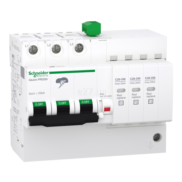 Пристрій захисту від імпульсних перенапруг (ПЗІП) Schneider Electric A9L16296 Acti9 · Schneider Electric · schneider-electric-a9l16296