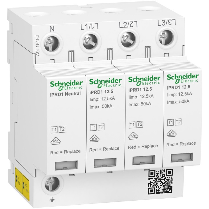 Пристрій захисту від імпульсних перенапруг (ПЗІП) Schneider Electric A9L16482 Acti9 · Schneider Electric · schneider-electric-a9l16482