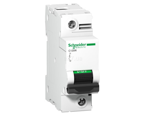 Автоматичний вимикач Schneider Electric A9N18357 Acti9 C120N, 1P, 80A, C, на DIN-рейку