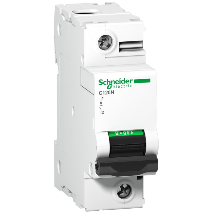 Автоматичний вимикач Schneider Electric A9N18357 Acti9 C120N, 1P, 80A, C, на DIN-рейку · Schneider Electric · schneider-electric-a9n18357