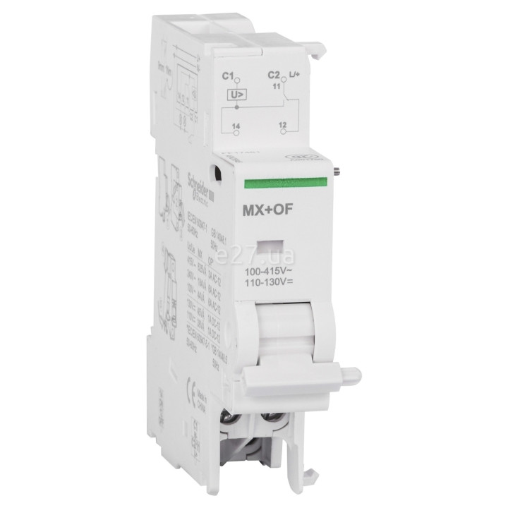 Незалежний розчіплювач Schneider Electric A9N26946 Acti9 MX+OF, SPDT, на DIN-рейку · Schneider Electric · schneider-electric-a9n26946