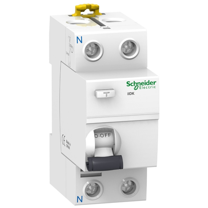 Вимикач диференціального струму, УЗО Schneider Electric A9R50225 Acti9, 1P＋N, 25A, 6kA, 30mA, AC, на DIN-рейку · Schneider Electric · schneider-electric-a9r50225