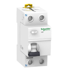 Вимикач диференціального струму, УЗО Schneider Electric A9R75225 Acti9, 1P＋N, 25A, 6kA, 300mA, AC, на DIN-рейку