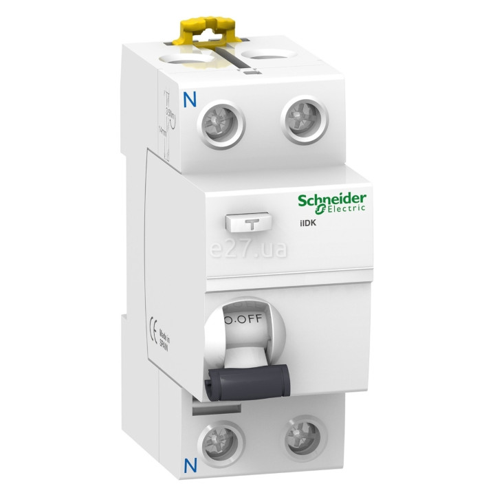 Вимикач диференціального струму, УЗО Schneider Electric A9R75225 Acti9, 1P＋N, 25A, 6kA, 300mA, AC, на DIN-рейку · Schneider Electric · schneider-electric-a9r75225