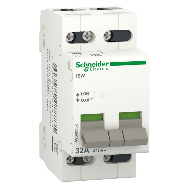 Вимикач навантаження Schneider Electric A9S60332 Acti9 · Schneider Electric · schneider-electric-a9s60332