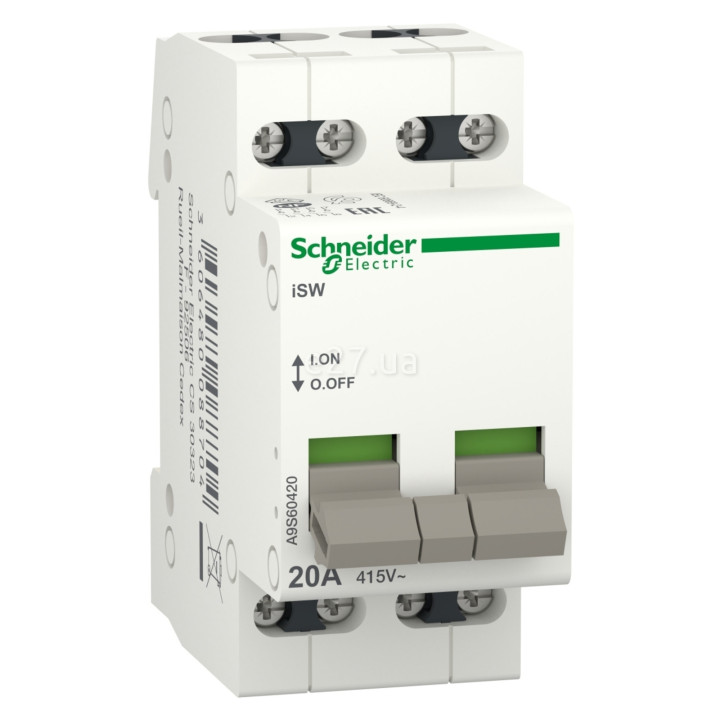 Вимикач навантаження Schneider Electric A9S60420 Acti9 · Schneider Electric · schneider-electric-a9s60420