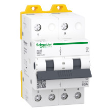 Перемикач I-0-II з загальним виходом зверху Schneider Electric A9SCO263 Acti9 iSSW, 2P, 63A, пластик, ip20, для модульного монтажу · Schneider Electric · schneider-electric-a9sco263