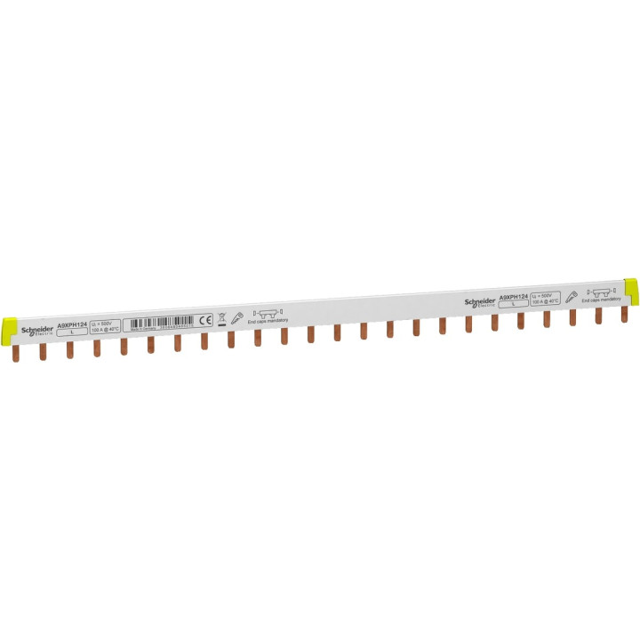 Гребінчаста шина Schneider Electric A9XPH124 Acti9, 1P, 100A · Schneider Electric · schneider-electric-a9xph124