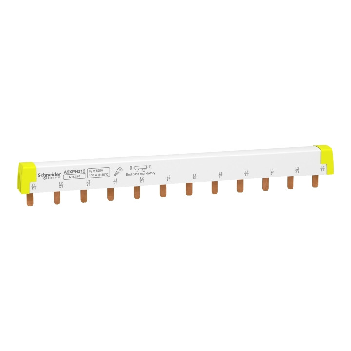 Гребінчаста шина Schneider Electric A9XPH312 Acti9, 3P, 100A · Schneider Electric · schneider-electric-a9xph312
