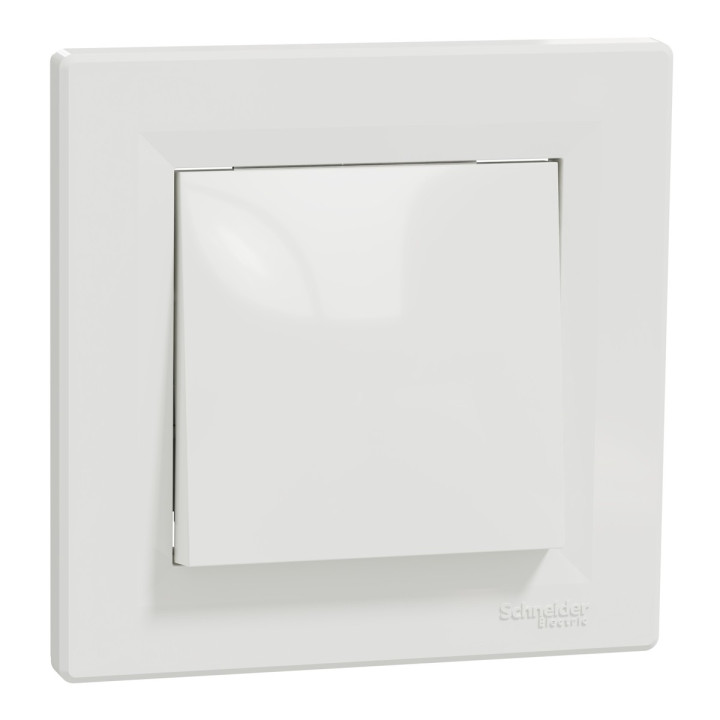 Вимикач 1-клавішний Schneider Electric EPH0100121 Asfora, білий, пластик, без підсвітки та індикації, для врізного монтажу · Schneider Electric · schneider-electric-eph0100121