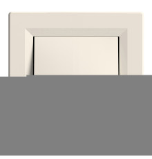 Вимикач 1-клавішний Schneider Electric EPH0100123 Asfora, кремовий, пластик, без підсвітки та індикації, для врізного монтажу