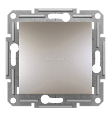 Вимикач 1-клавішний Schneider Electric EPH0100169 Asfora, бронза, пластик, без підсвітки та індикації, для врізного монтажу