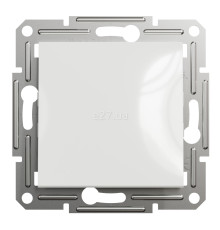 Вимикач 1-клавішний Schneider Electric EPH0170121 Asfora, 10A, білий, пластик, ip20, 1 клавіша, без підсвітки та індикації, для врізного монтажу