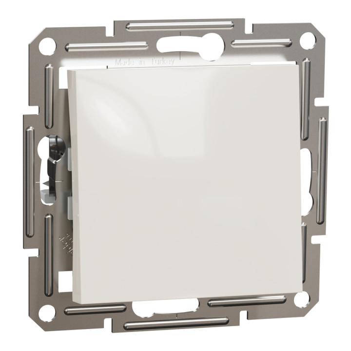 Вимикач 1-клавішний Schneider Electric EPH0170123 Asfora, 10A, кремовий, пластик, ip20, 1 клавіша, без підсвітки та індикації, для врізного монтажу · Schneider Electric · schneider-electric-eph0170123