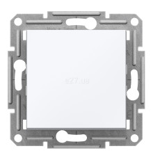 Вимикач двополюсний Schneider Electric EPH0270121 Asfora, 10A, білий, пластик, ip20, 1 клавіша, без підсвітки та індикації, для врізного монтажу