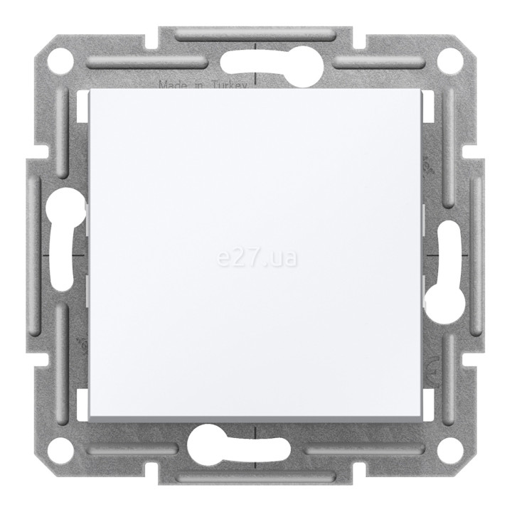 Вимикач двополюсний Schneider Electric EPH0270121 Asfora, 10A, білий, пластик, ip20, 1 клавіша, без підсвітки та індикації, для врізного монтажу · Schneider Electric · schneider-electric-eph0270121