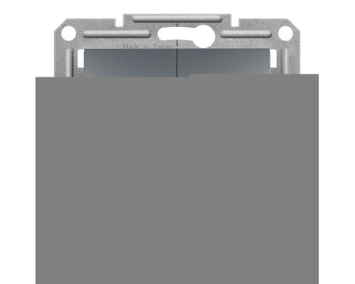 Вимикач 2-клавішний Schneider Electric EPH0300162 Asfora, сталь, пластик, без підсвітки та індикації, для врізного монтажу