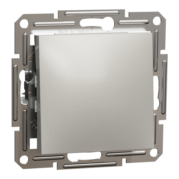 Перемикач прохідний 1-клавішний Schneider Electric EPH0400169 Asfora, бронза, пластик, без підсвітки та індикації, для врізного монтажу · Schneider Electric · schneider-electric-eph0400169