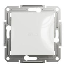 Перемикач прохідний 1-клавішний Schneider Electric EPH0470121 Asfora, 10A, білий, пластик, ip20, 1 клавіша, без підсвітки та індикації, для врізного монтажу