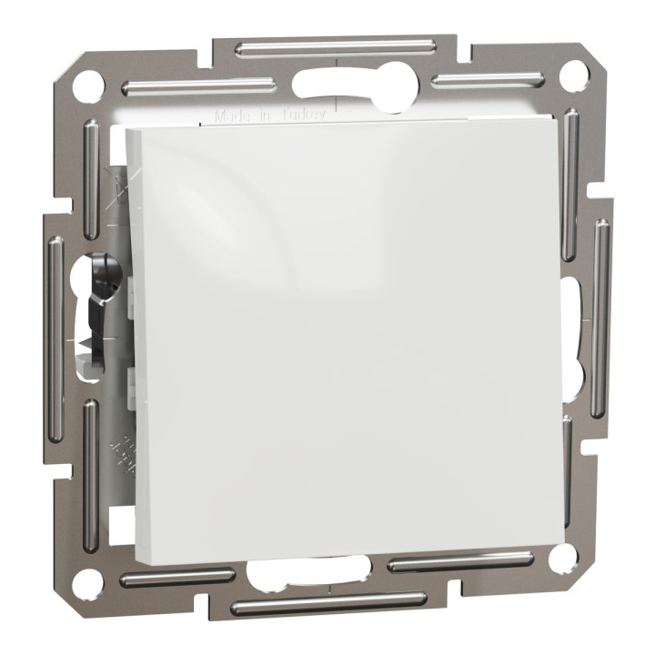 Перемикач прохідний 1-клавішний Schneider Electric EPH0470121 Asfora, 10A, білий, пластик, ip20, 1 клавіша, без підсвітки та індикації, для врізного монтажу · Schneider Electric · schneider-electric-eph0470121