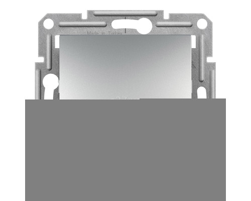 Перемикач перехресний 1-клавішний Schneider Electric EPH0500161 Asfora, алюміній, пластик, без підсвітки та індикації, для врізного монтажу