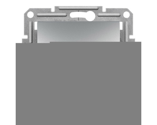 Вимикач без фіксації 1-клавішний Schneider Electric EPH0700161 Asfora, алюміній, пластик, без підсвітки та індикації, для врізного монтажу