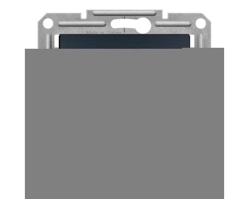 Вимикач без фіксації 1-клавішний Schneider Electric EPH0700171 Asfora, антрацит, пластик, без підсвітки та індикації, для врізного монтажу