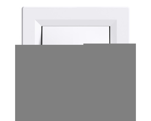 Вимикач без фіксації 1-клавішний Schneider Electric EPH0800121 Asfora, білий, пластик, без підсвітки та індикації, для врізного монтажу
