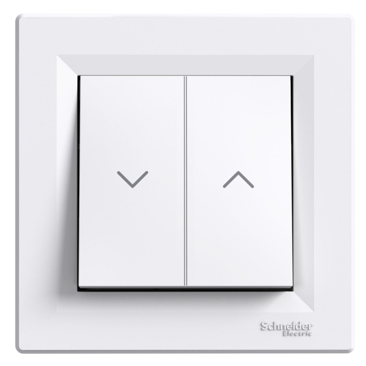 Вимикач для жалюзі Schneider Electric EPH1300121 Asfora, білий, пластик, для врізного монтажу · Schneider Electric · schneider-electric-eph1300121