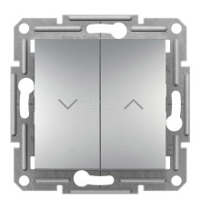 Вимикач для жалюзі Schneider Electric EPH1300161 Asfora, алюміній, пластик, для врізного монтажу