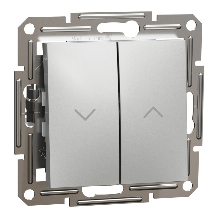 Вимикач для жалюзі Schneider Electric EPH1300161 Asfora, алюміній, пластик, для врізного монтажу · Schneider Electric · schneider-electric-eph1300161