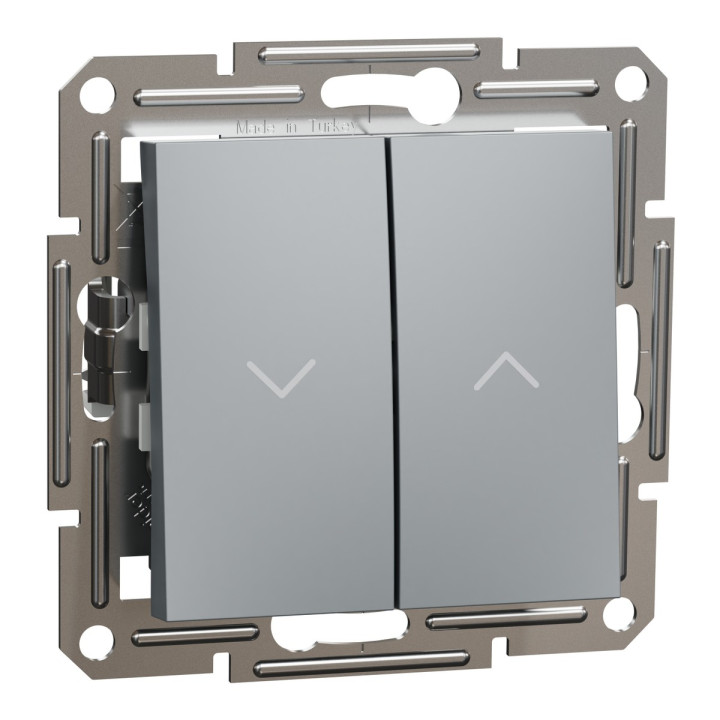 Вимикач для жалюзі Schneider Electric EPH1300162 Asfora, сталь, пластик, для врізного монтажу · Schneider Electric · schneider-electric-eph1300162