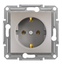 Розетка 220В Schneider Electric EPH2900169 Asfora, бронза, пластик, із заземленням, Schuko, без захисної кришки, без шторок, для врізного монтажу