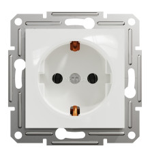 Розетка 220В Schneider Electric EPH2970121 Asfora, 16A, білий, пластик, із заземленням, Schuko, ip20, без шторок, для врізного монтажу