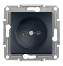 Розетка 220В Schneider Electric EPH3000171 Asfora, антрацит, пластик, без заземлення, без захисної кришки, без шторок, для врізного монтажу
