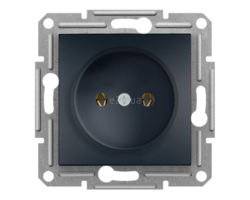 Розетка 220В Schneider Electric EPH3000171 Asfora, антрацит, пластик, без заземлення, без захисної кришки, без шторок, для врізного монтажу