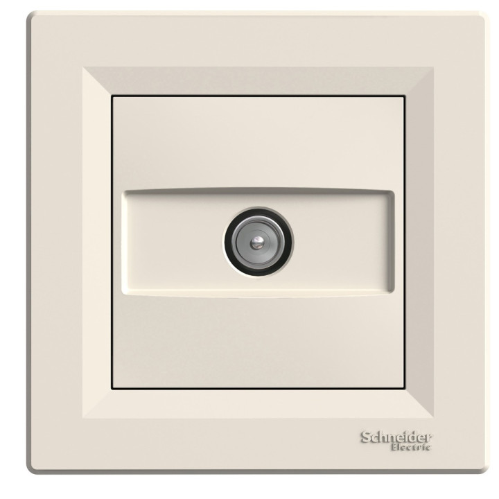 Розетка TV кінцева Schneider Electric EPH3200123 Asfora, кремовий, пластик, для врізного монтажу · Schneider Electric · schneider-electric-eph3200123