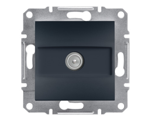 Розетка TV кінцева Schneider Electric EPH3200171 Asfora, антрацит, пластик, для врізного монтажу