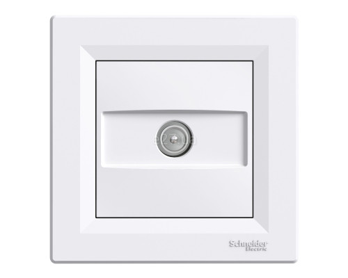 Розетка TV прохідна Schneider Electric EPH3200221 Asfora, білий, пластик, для врізного монтажу